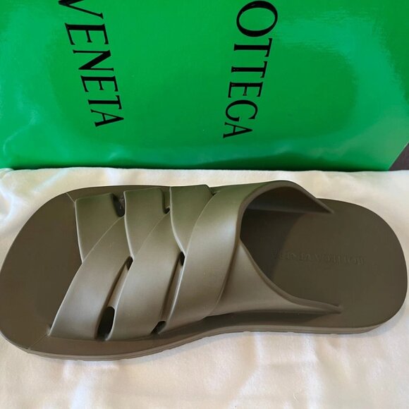 Brand New Bottega Veneta Brown Slip-On Sandals main image 8